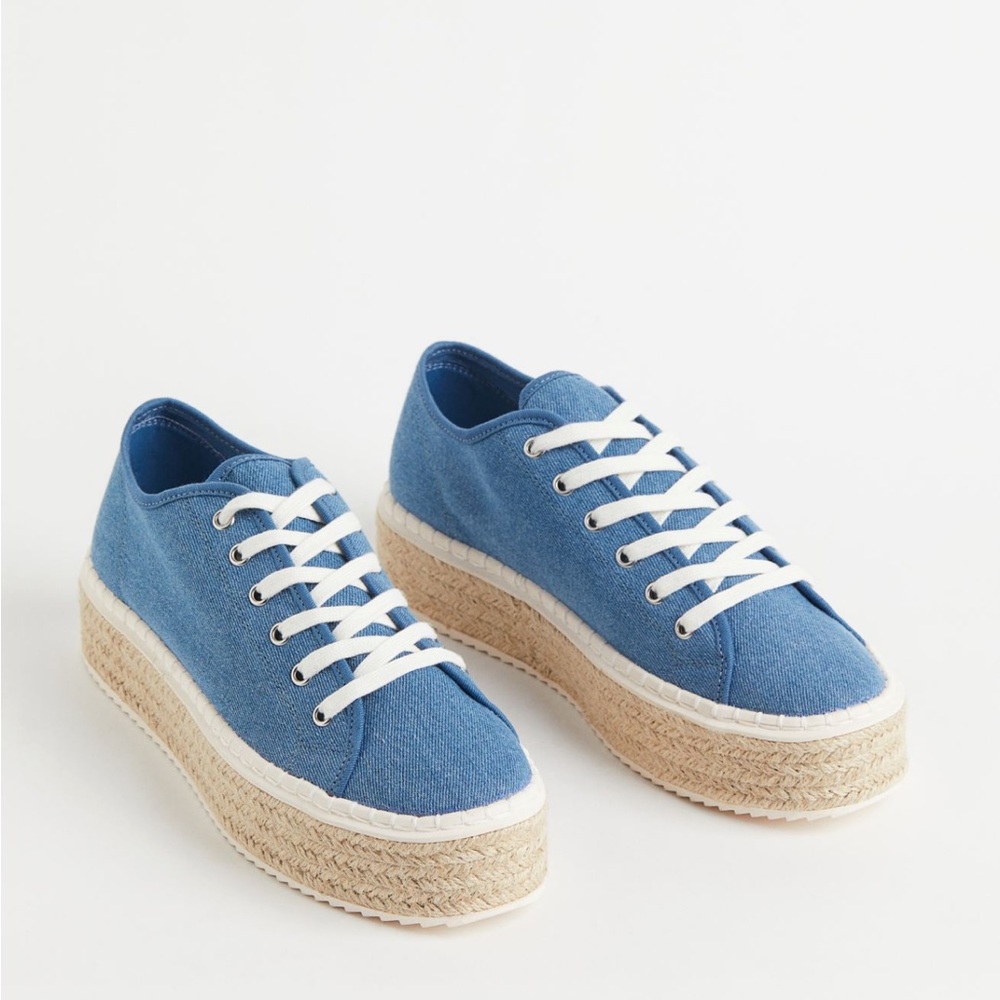 H&M DENIM ESPADRILLE SNEAKERS